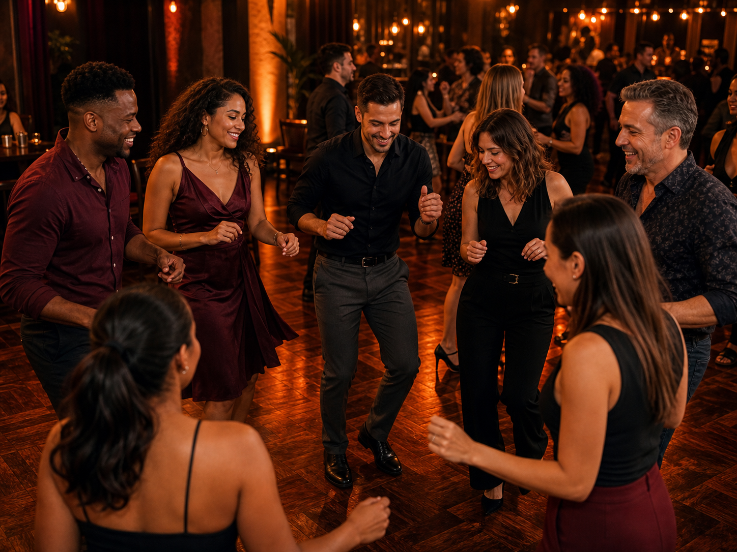 Baile social en Merenkumbe