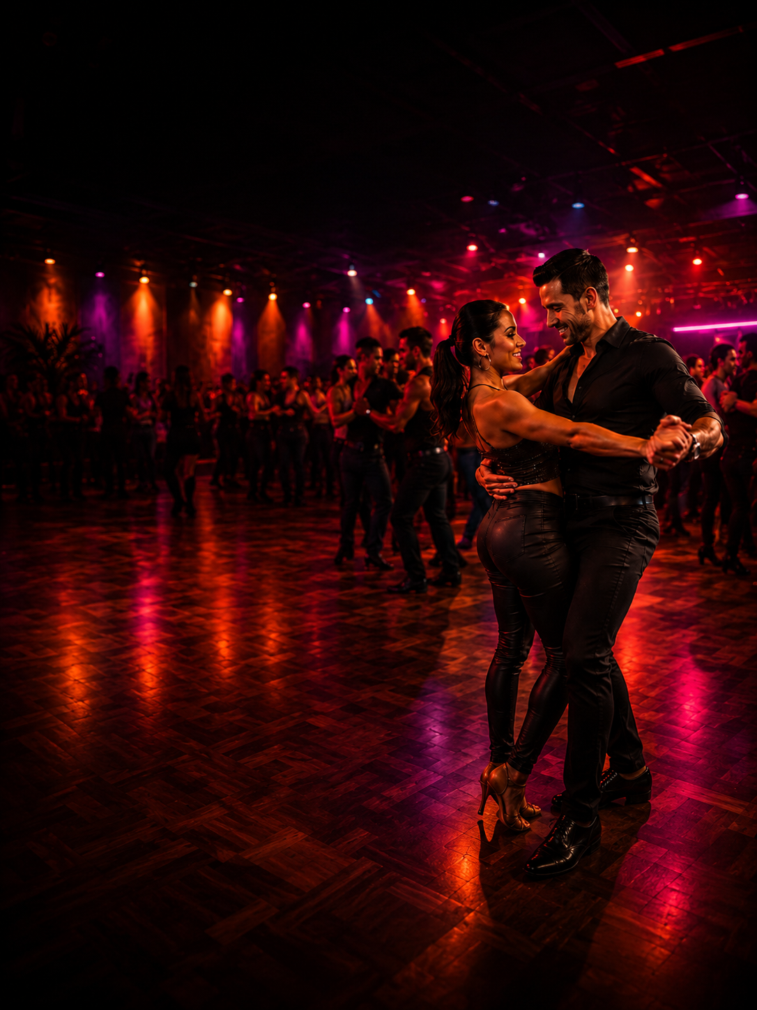 Ambiente de baile en Merenkumbe